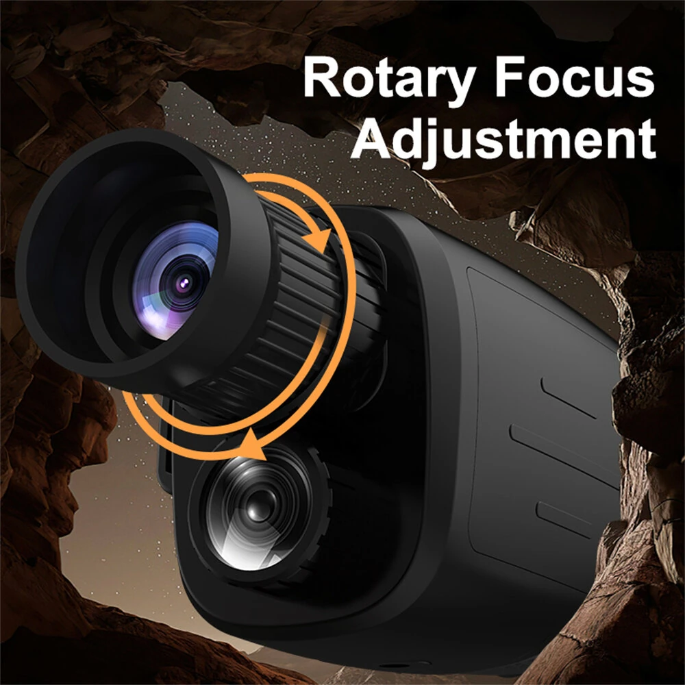 (image for) IPRee Monocular Night Vision Device 1080P HD Infrared Camera 16X Digital Light Zoom Telescope with 2 inch TFT Screen Support Photo and Video Recording